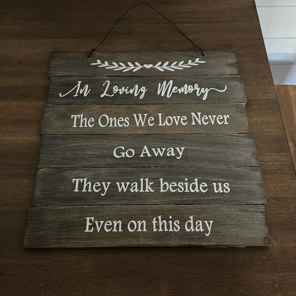 Wedding memorial sign